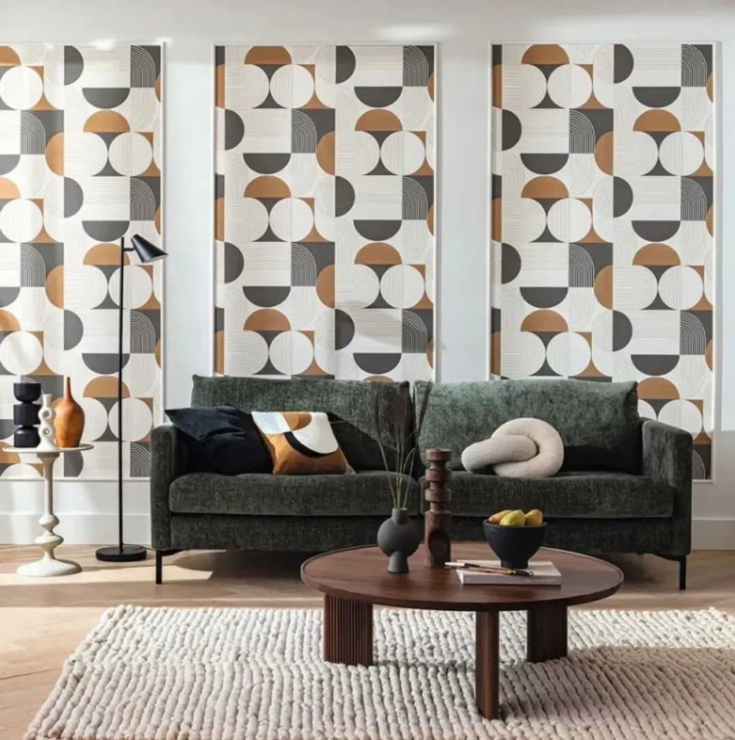 Graphic - Parato geometrico in varie tipologie di colore. Stampa francese Caselio