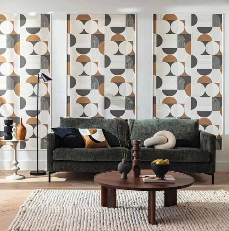 Graphic - Parato geometrico in varie tipologie di colore. Stampa francese Caselio