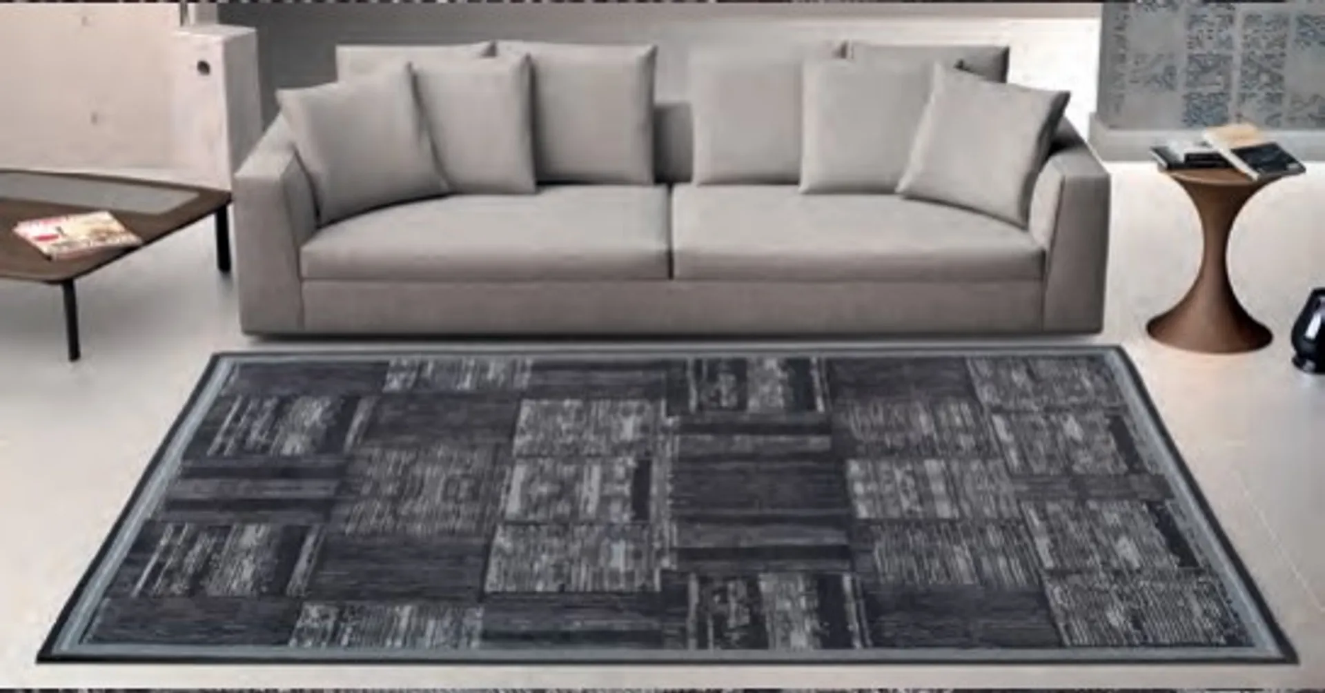 Tappeto per interno Tessitura Flatweave Lavabili e Antiscivolo vari colori 2 colori