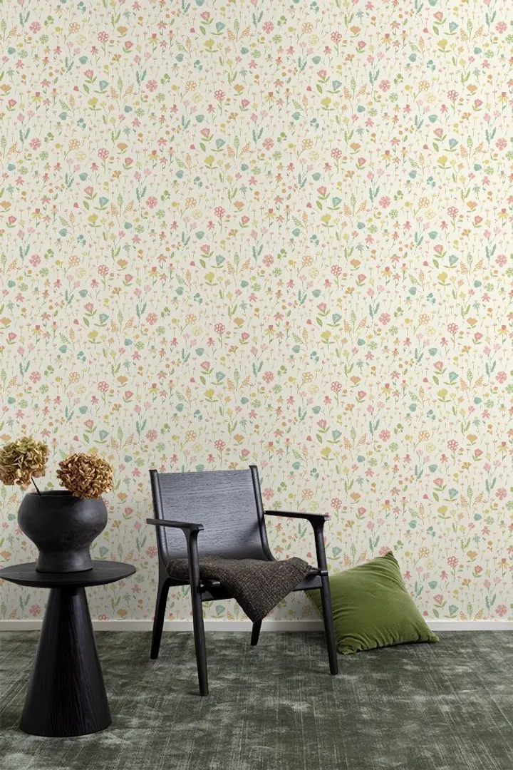 Maison - Carta parato floreale in varie colorazioni in stile Grandeco'