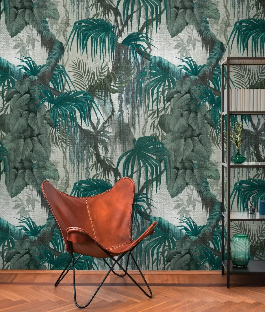 Unico - Parato tropicale 3d. Ripetibile altezza 2.80m x Lunghezza 1.59
