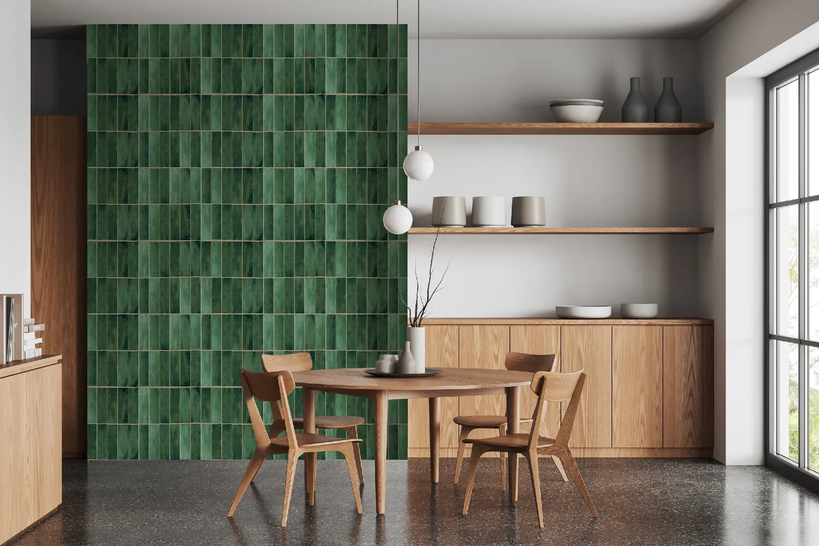 Feature Walls - Carta da parato stampa mattonelle ripetibili. Dim. H2.80m x L1.59m