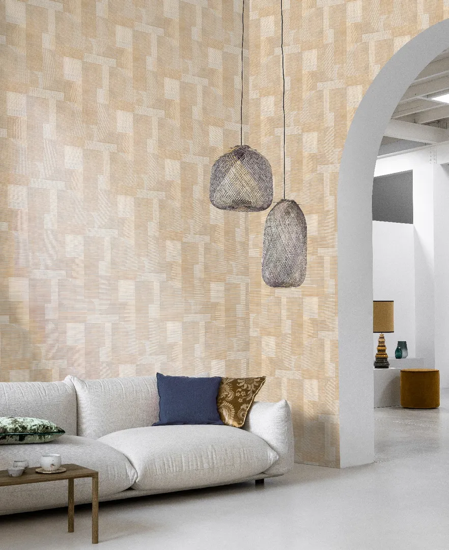 Allure - Carta da parato geometrica contemporanea moderna in vari colori