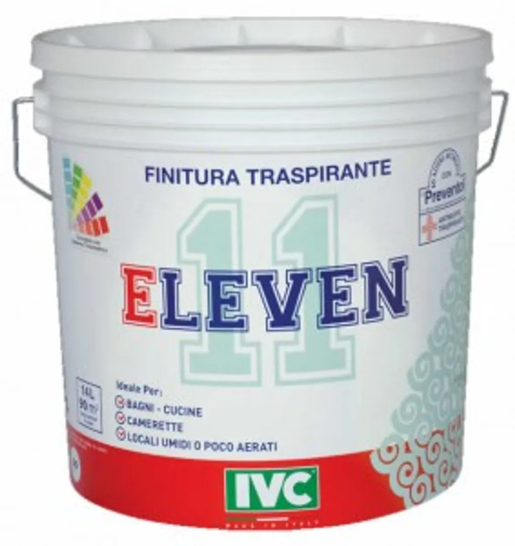 Eleven - Idropittura traspirante antimuffa per interni.