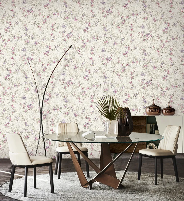 Blumarine n.5 - Parato floreale in varie colorazioni stampa disegno.