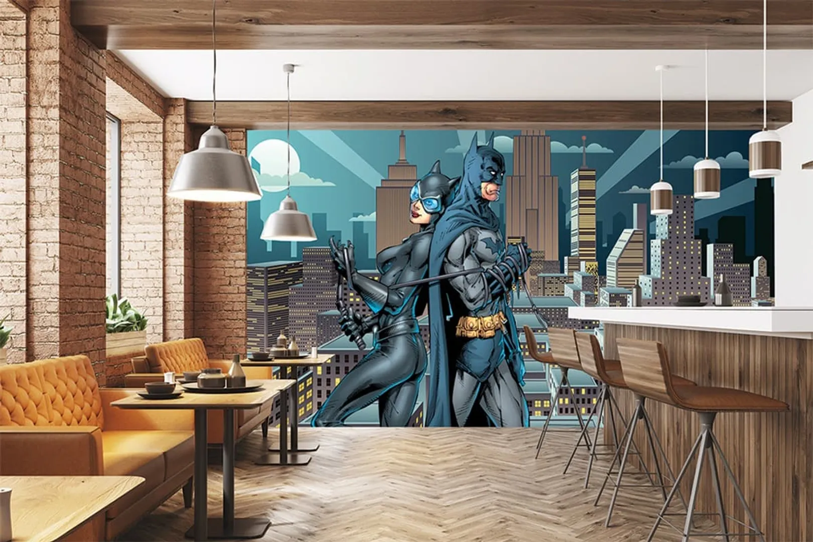 Ada Kids Murals - Parato per ragazzi ed appassionati di Batman e Catwoman, in varie dimensioni