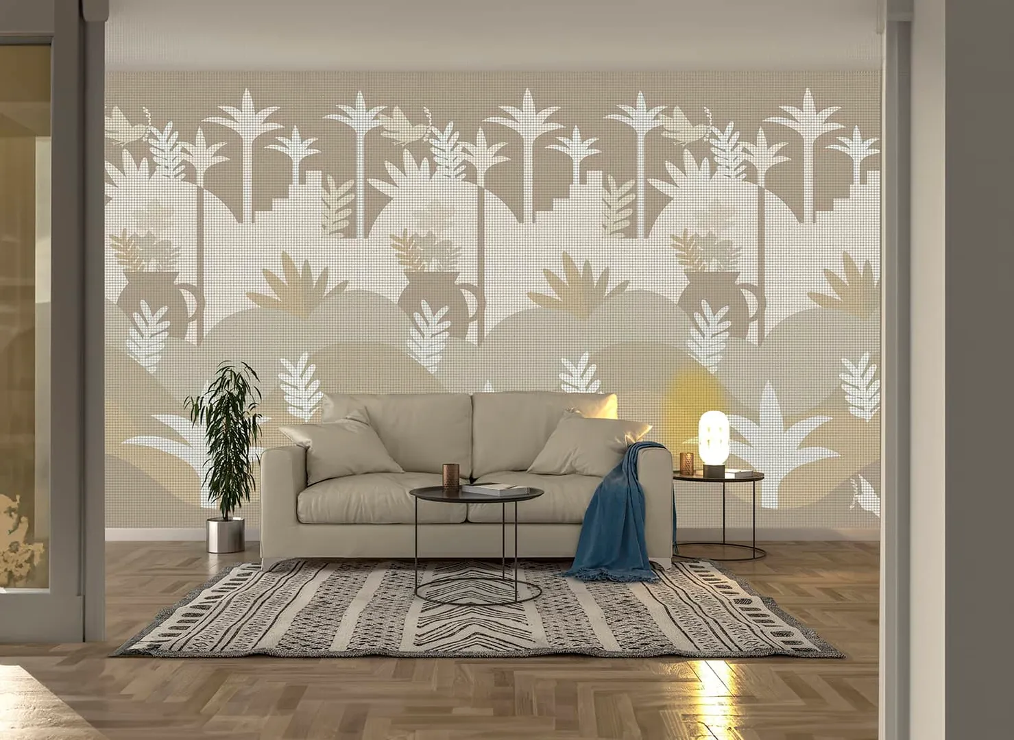 Wonderwall vol1 -  Pannello in carta da parato paesaggio, dimensioni L188cm x H300cm ripetibile. Vari colori