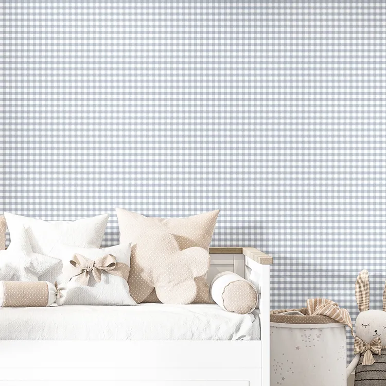 Happy - Parato quadretti in vari colori per camerette e camere shabby