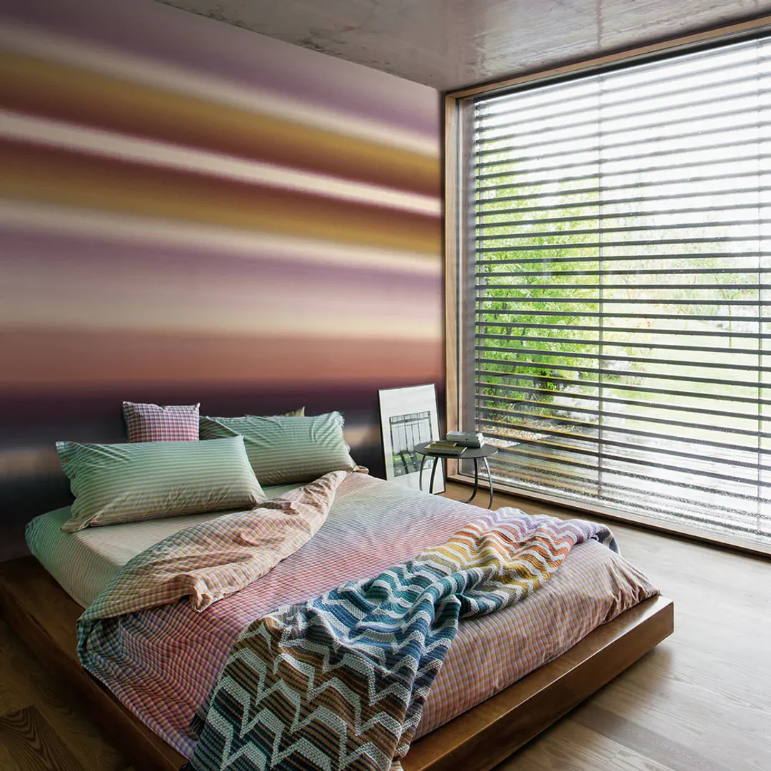 Missoni 01 - Pannello in carta da parato 6.60m x 1.00m colore sfumato