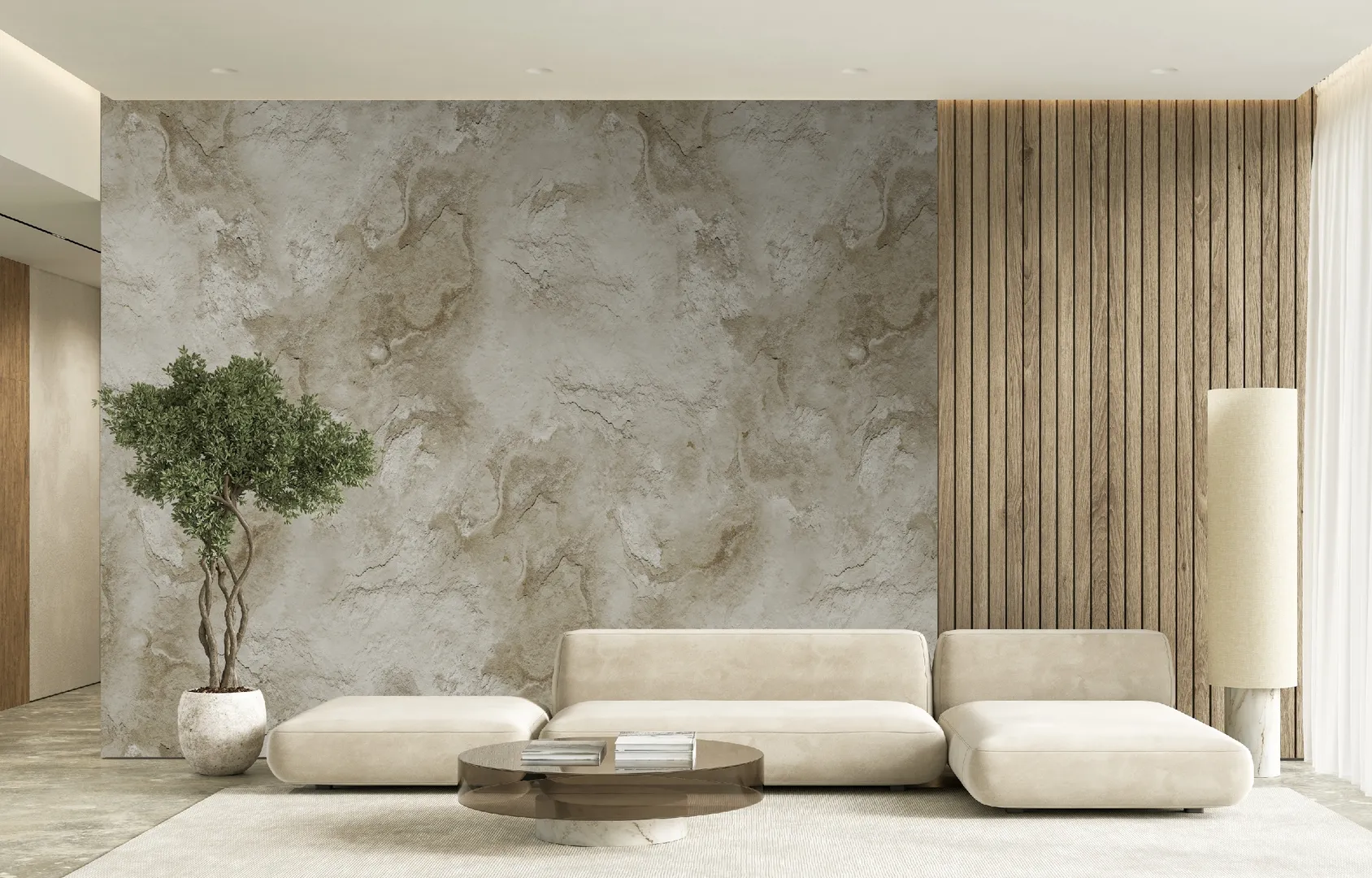 Feature Walls - Parato effetto pietra tridimensionale ripetibile. Dim. H2.80m x L2.12m