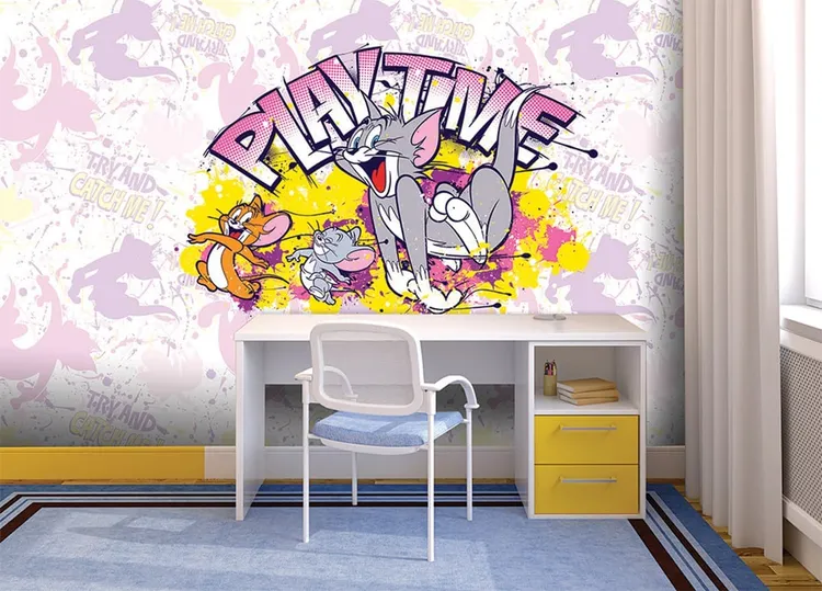 Ada Kids Murals - Parato Tom e Gerry per cameretta bambino. Varie dimensioni