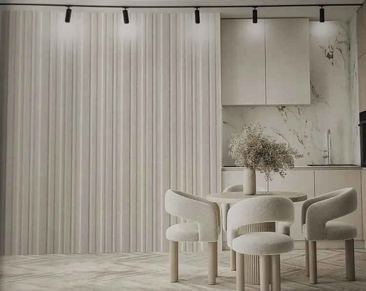 Feature Walls - Parato ripetibile rigato tridimensionale. Dim. H2.80m x L1.06m