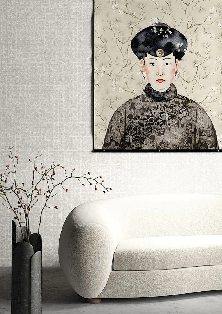 Kimono - Parato stampa donna giapponese in varie colorazioni