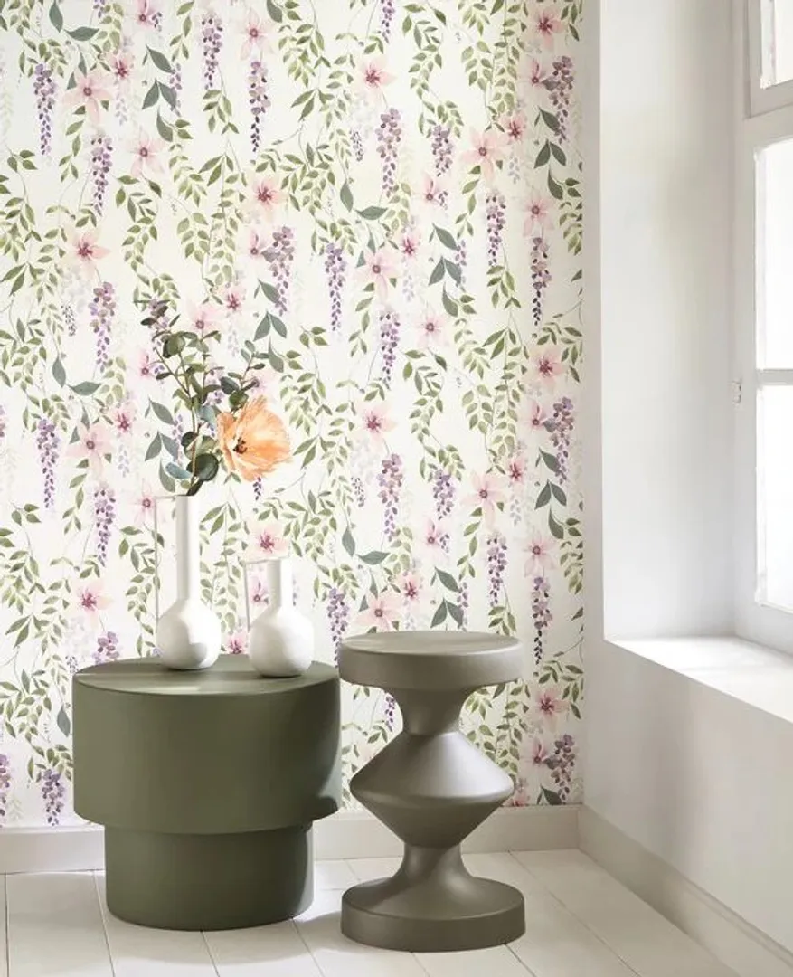 Soliflore - Parati a fiori in varie colorazioni. Marca francese Casadeco