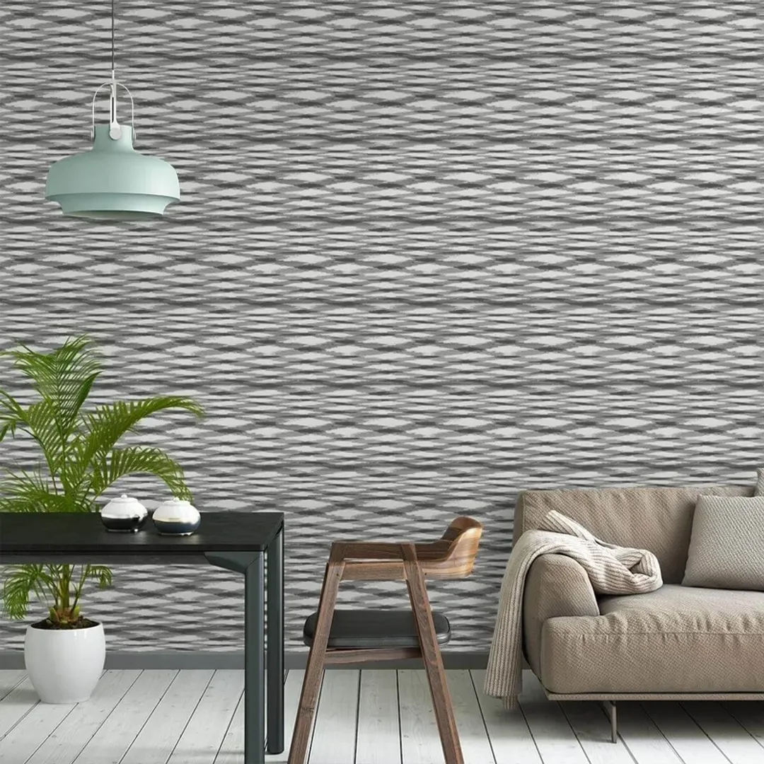 Missoni 01 - Pannello dim. 6.60m x 1.04m stampa astratta in rilievo
