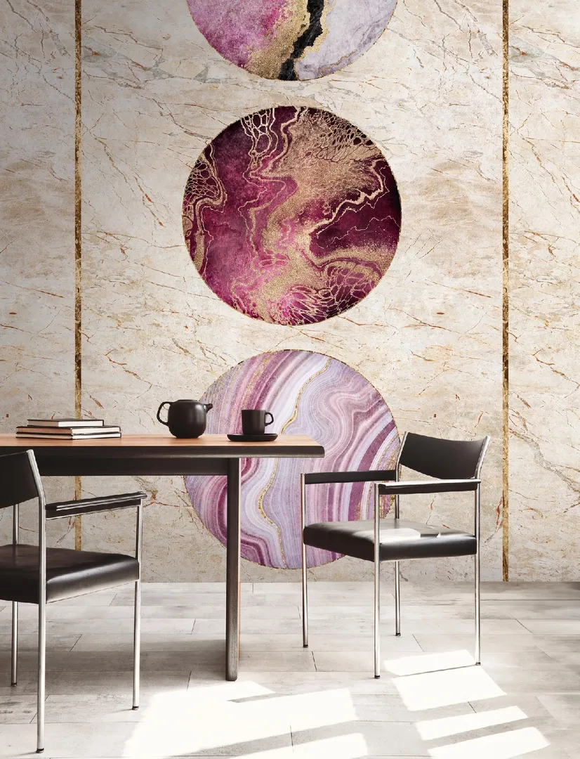 Unico - Parati effetto marmo tridimensionali ripetibili dim. L1.59m x H2.80m