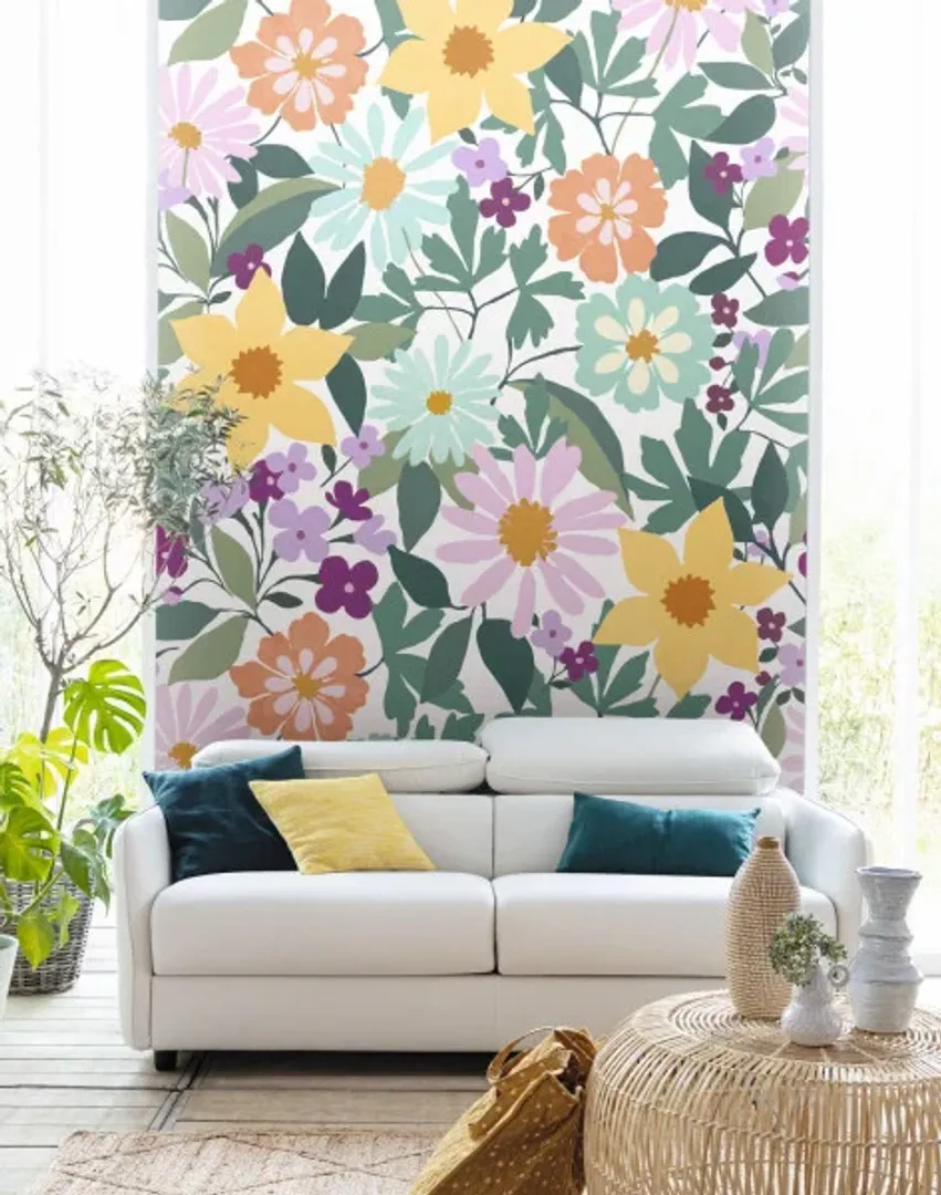 Pimp My Wall - Parati personalizzati floreali raccordabili in diverse misure