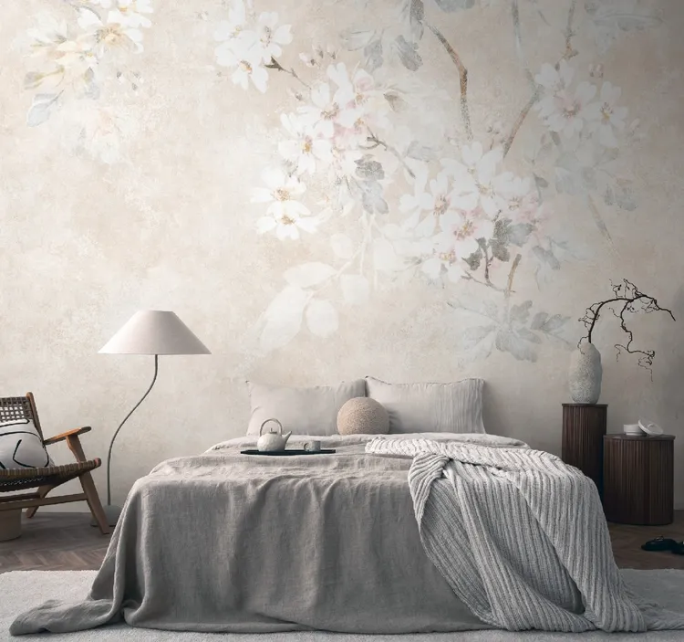 Unico - Parato floreale non ripetibile dimensione L3.71m x H2.80m
