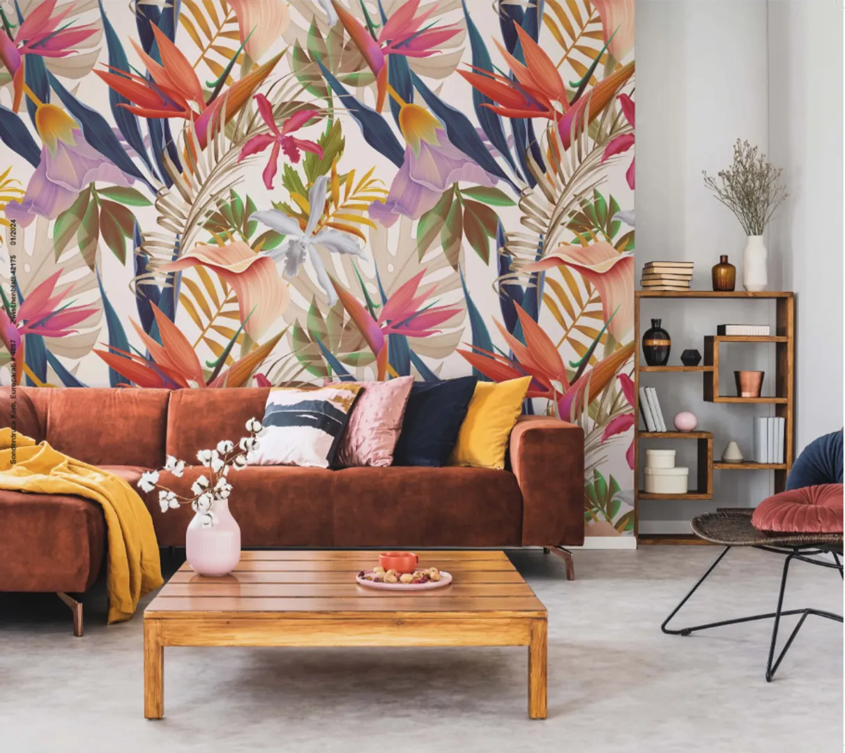 Friends - Pannello parato dimensioni L1.59m x H2.70m ripetibile