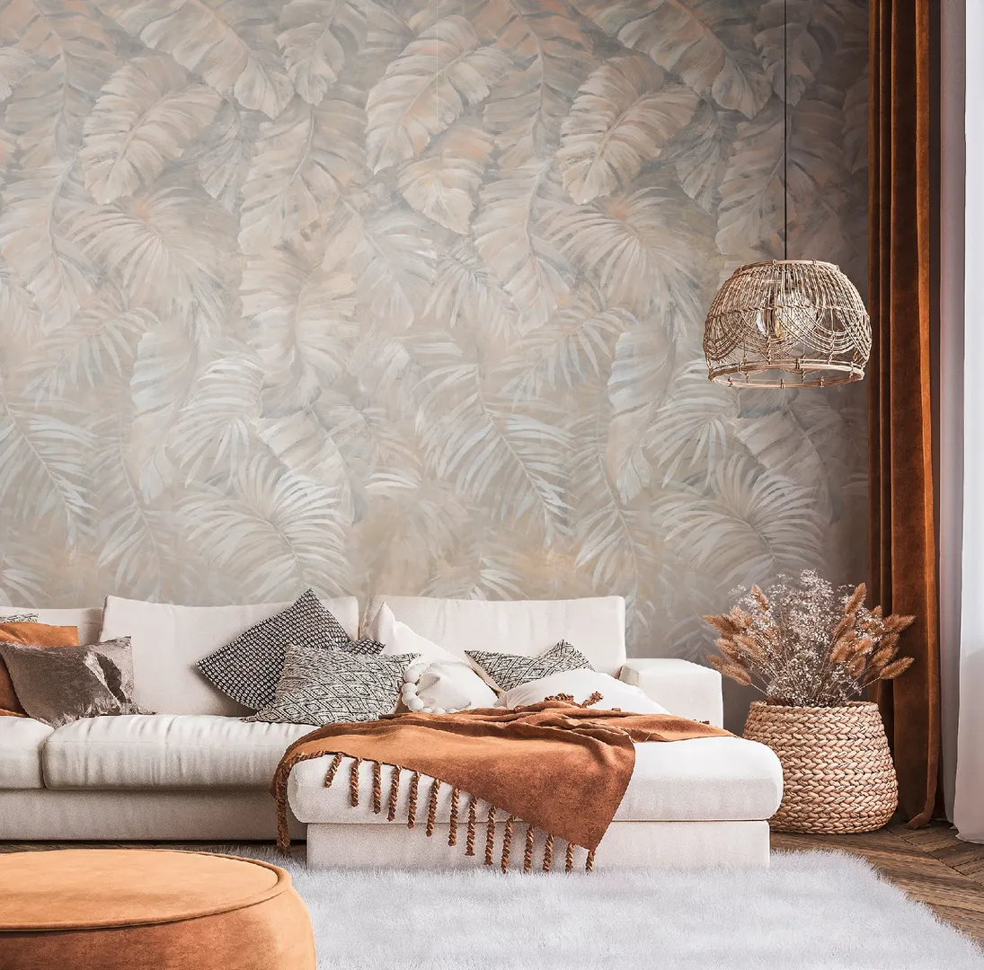 Fusion - Pannello tropicale sfumato beige tortora della Effeline H2.80mxL1.59m Effeline