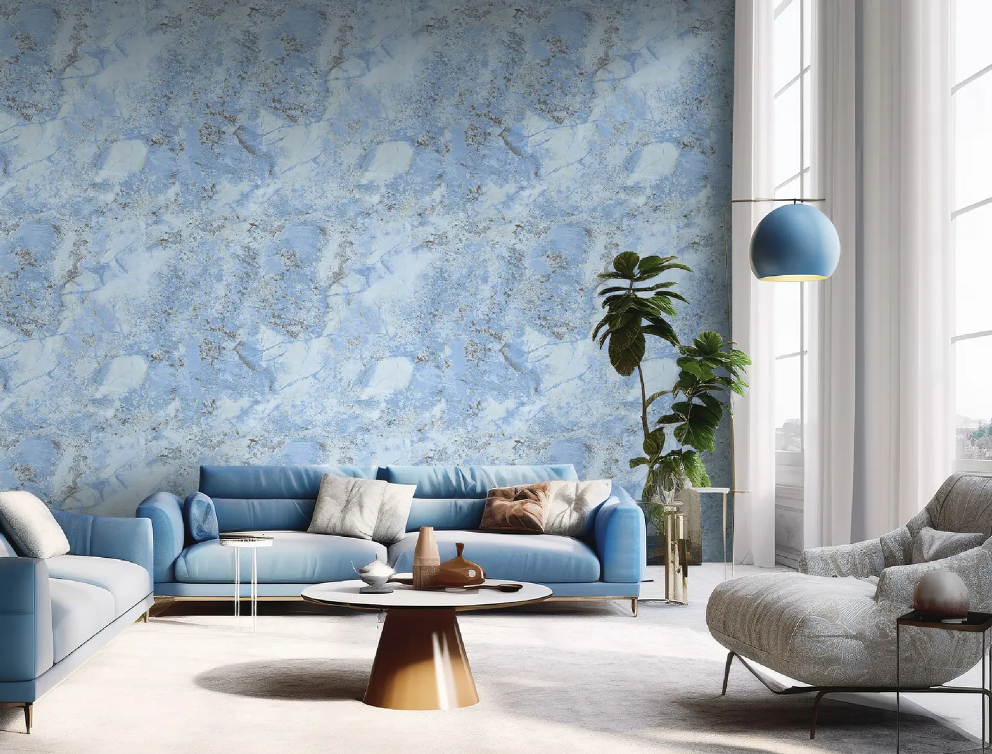 Carrara Best - Parato effetto marmo in varie colorazioni effetto realistico