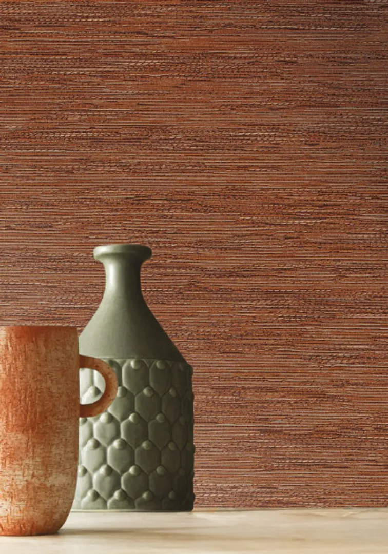 Archipel - Parato Tatami effetto fibra legno in rilievo vari colori. Rotolo grande