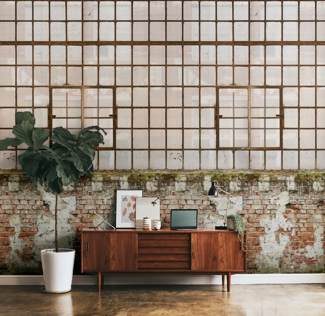 City Shapes - Pannello stile industrial L159m x H2.80m raccordabile