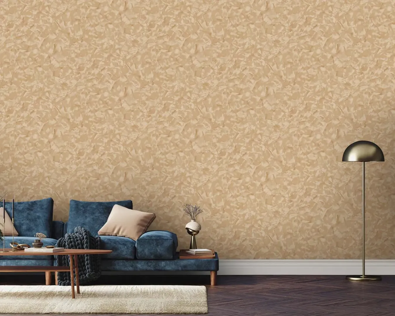 Elle 3 - Carta da parato effetto spatolato in vari colori. Marca Erismann