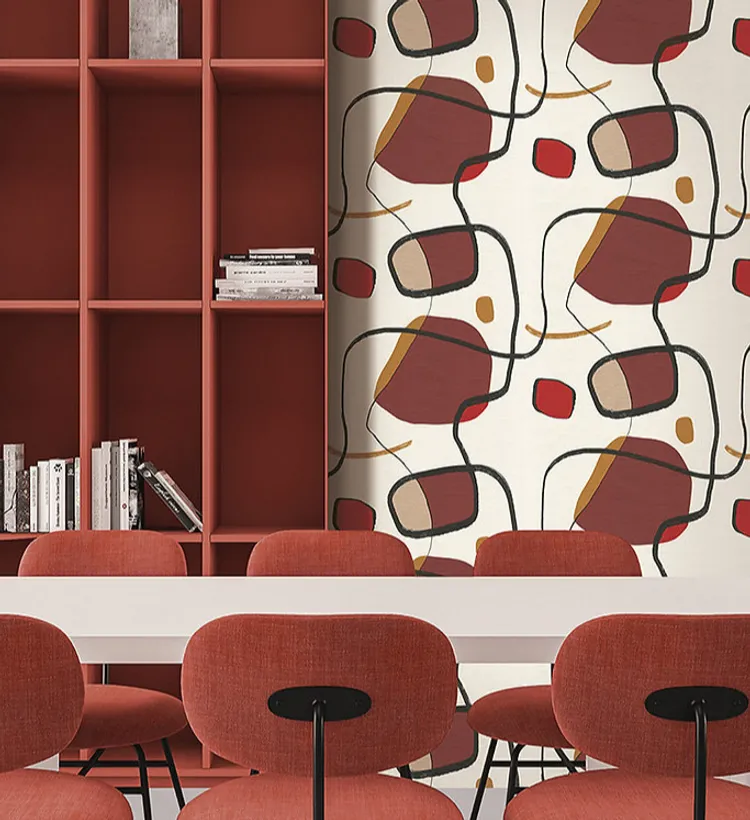 Interior - Parato moderno astratto in varie referenze di colore. Emiliana Parati