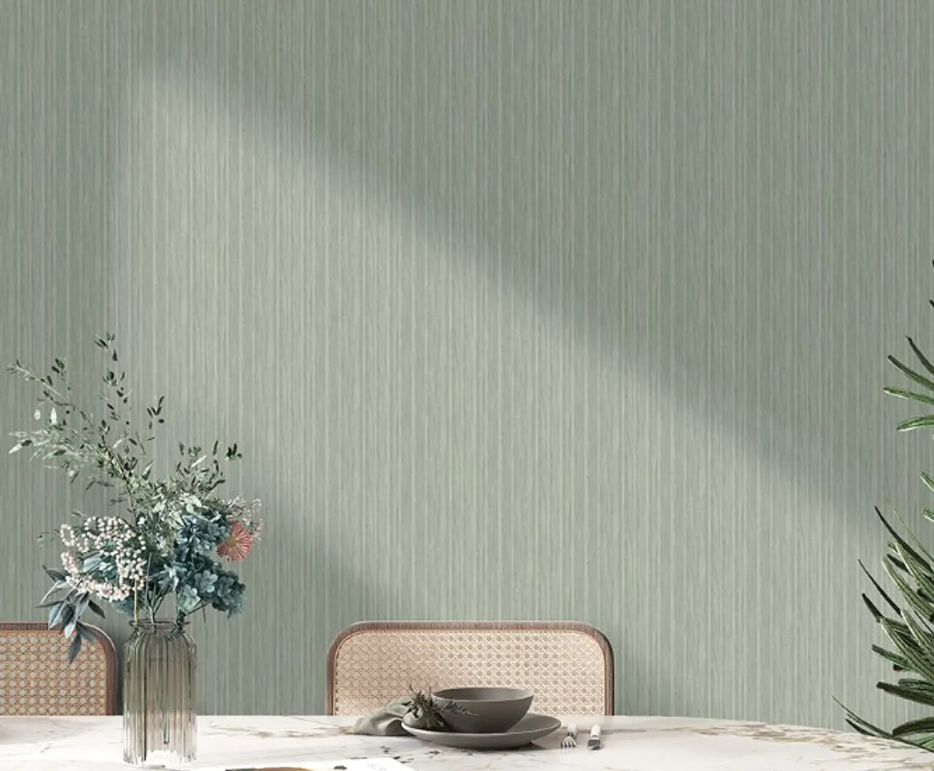 Architexture - Carta da parati floreale con foglie in varie colorazioni a rilievo Zambaiti