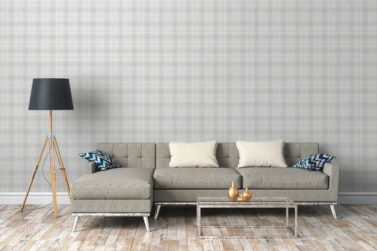 Country Charme - Parato tartar scozzese in vari colori su trama canvas