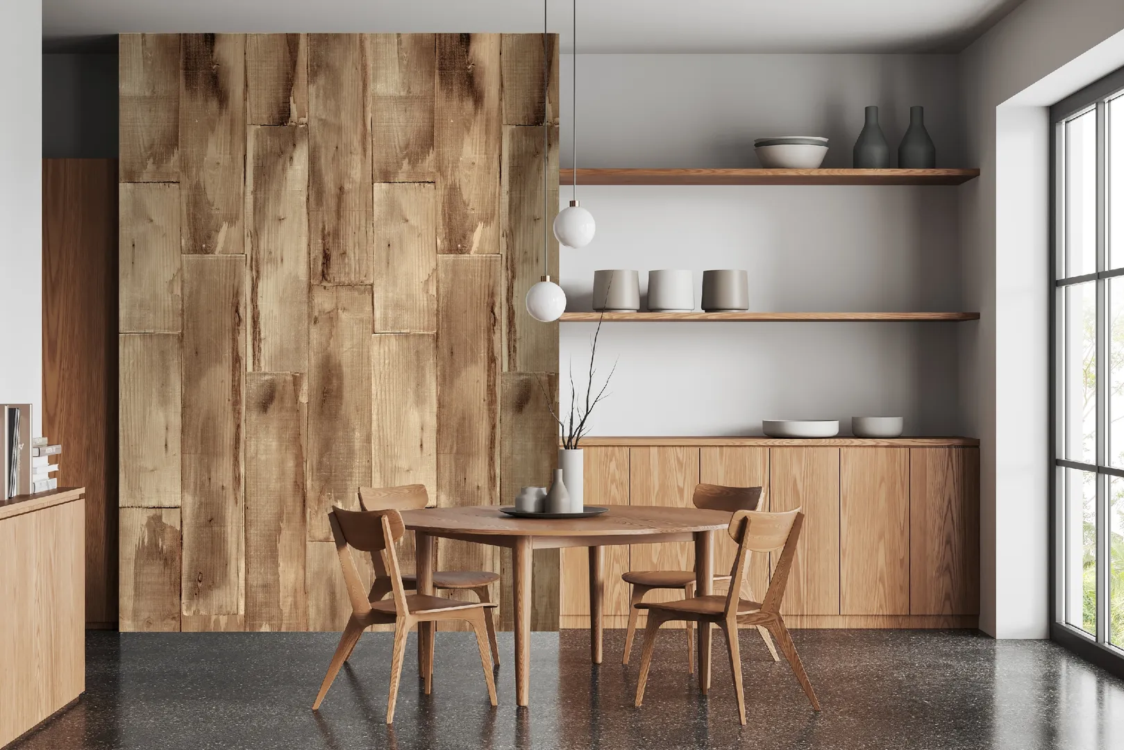 Feature Walls - Parati ripetibili effetto legno, dim. H2.80m x L1.06m