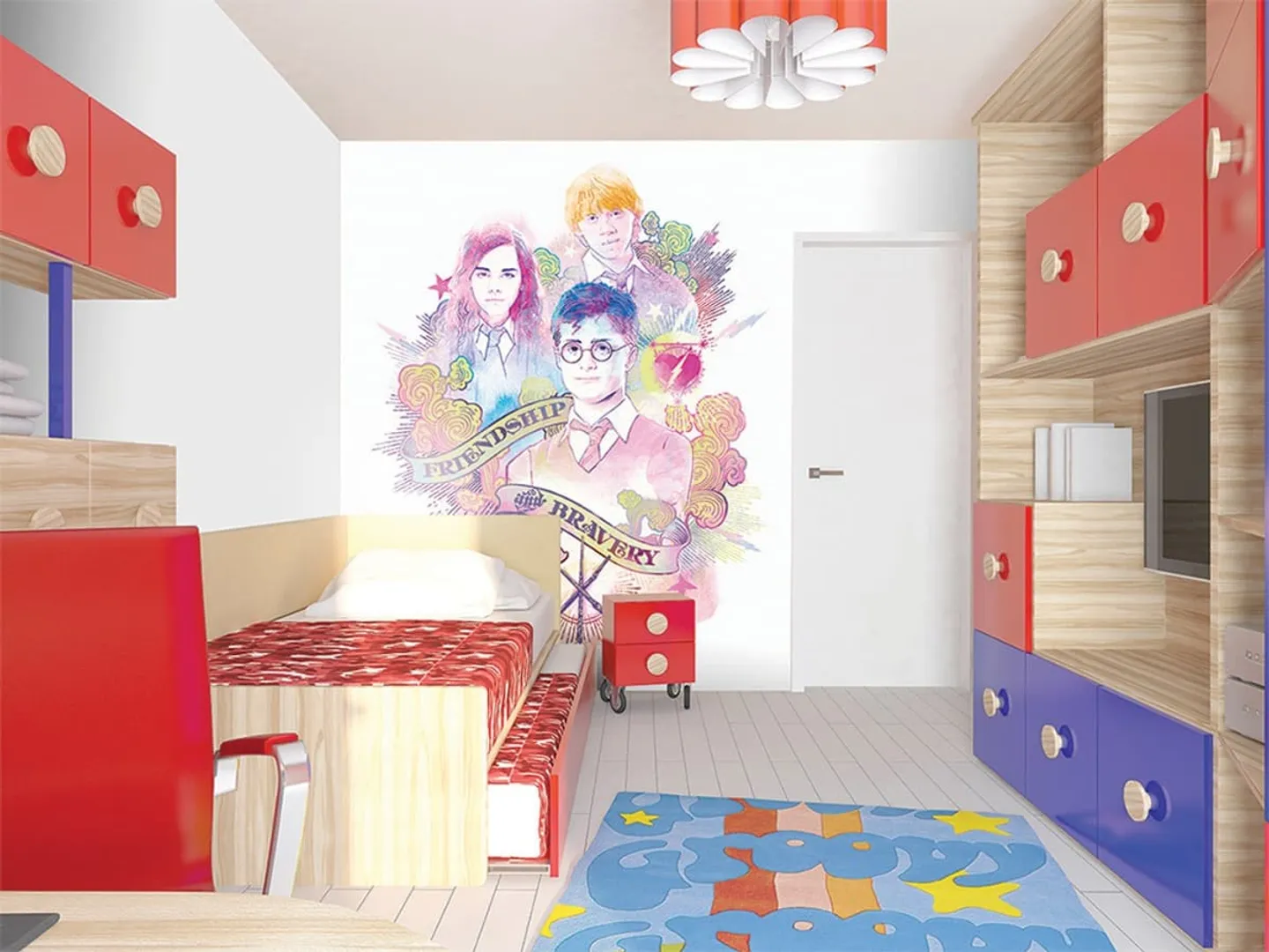Ada Kids Murals - Saga Harry Potter, poster per camera ragazzi in varie dimensioni