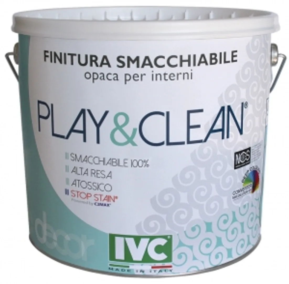 Play e Clean - Idropittura smalto opaco resistente alle macchie