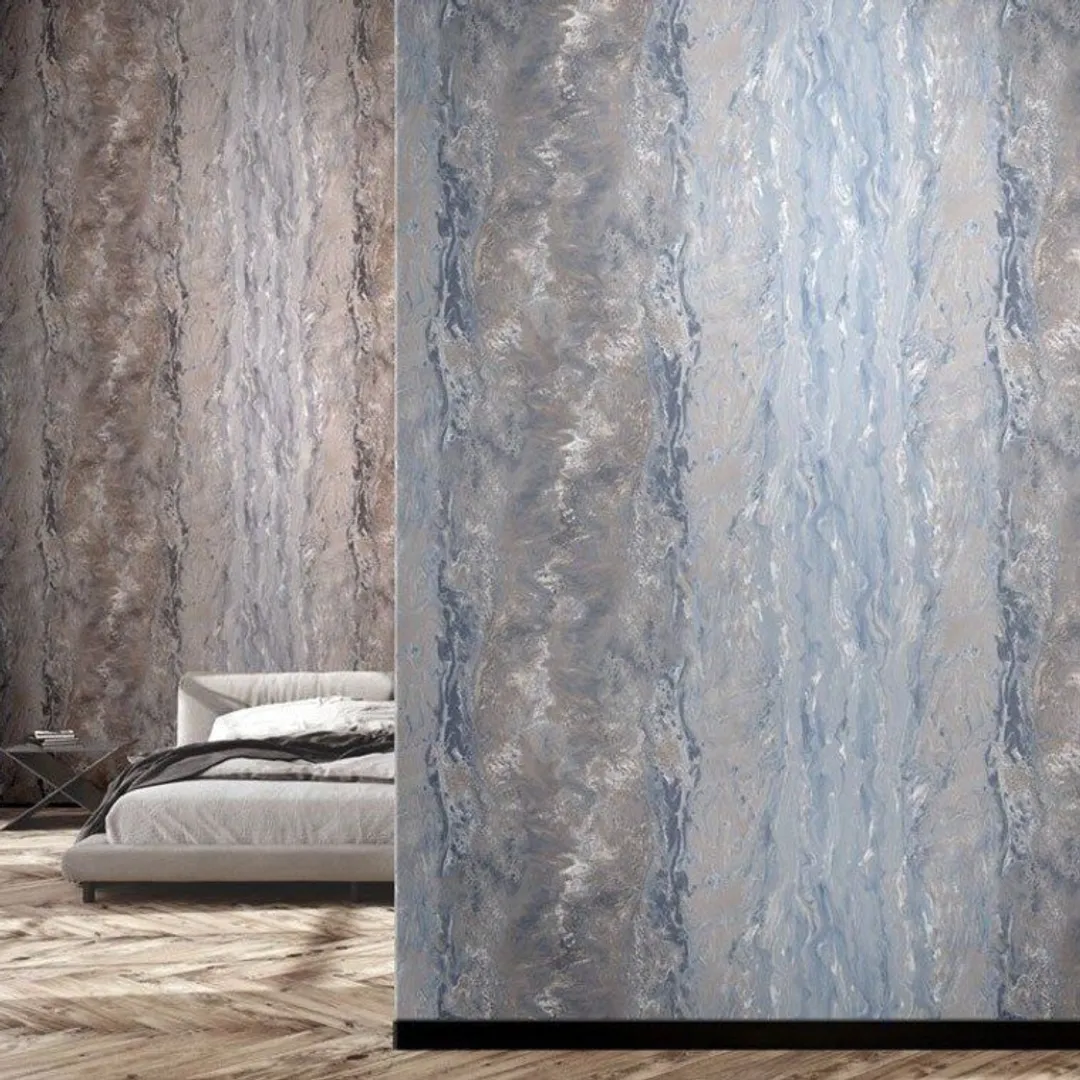 Trussardi 6 - Carta da parato effetto marmo in rilievo varie colorazioni. Zambaiti