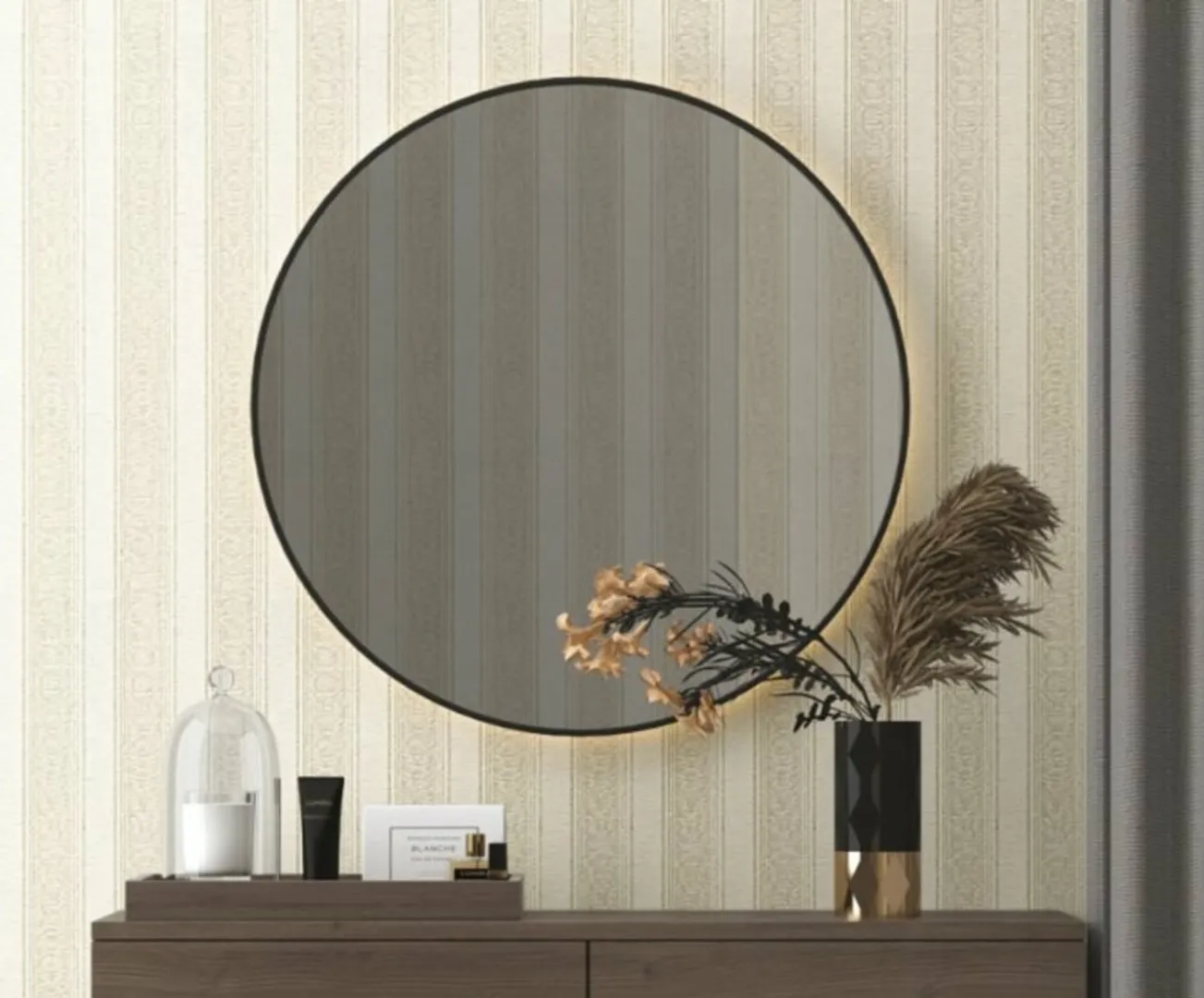 Outlet Mini Classic - Carta da parato a righe brillantinato classica. Stock Pz 1