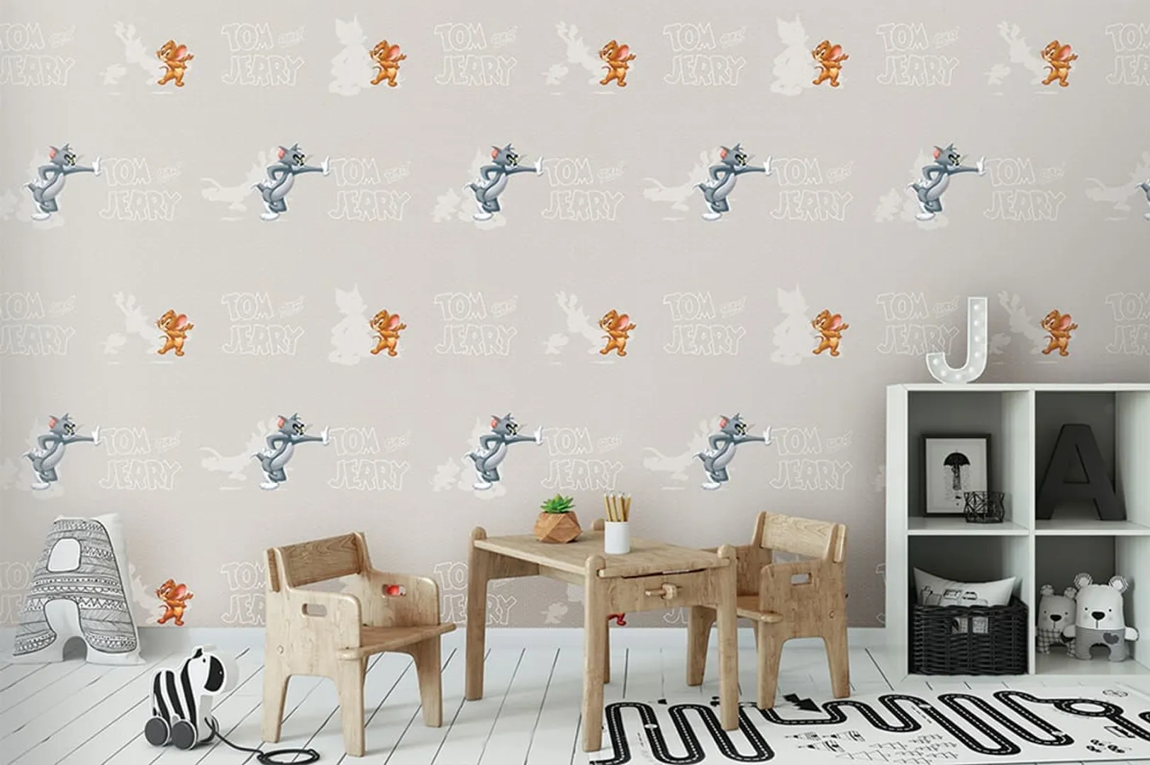 Ada Kids Murals - Parato Tom e Gerry per camerette bambini in varie dimensioni