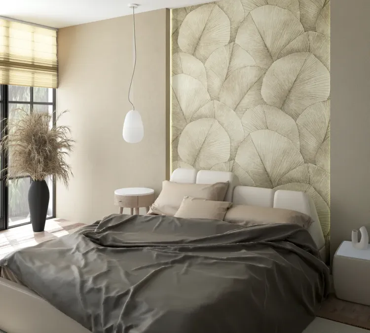 Fusion - Pannello H2.70m x L 2.12m stampa foglie grandi vari colori