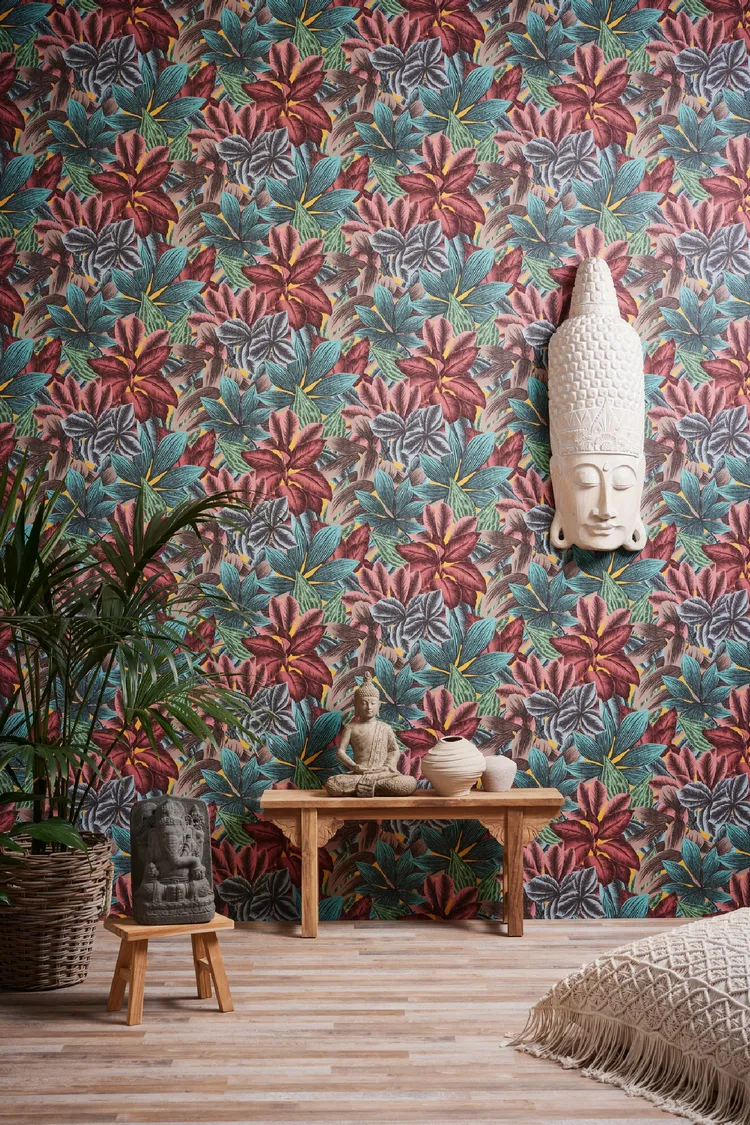 Fusion- Parato tropicale in varie colorazioni. Trama in rilievo Effeline