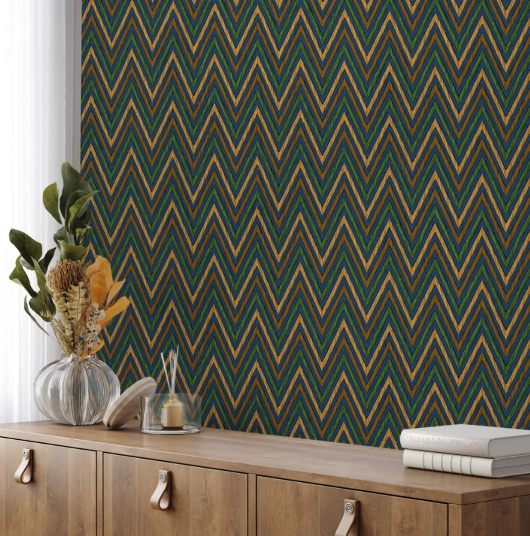 Vera - Parati Zig Zag in tessuto vari colori. Ada Wall, lieve rilievo in varie referenze colore