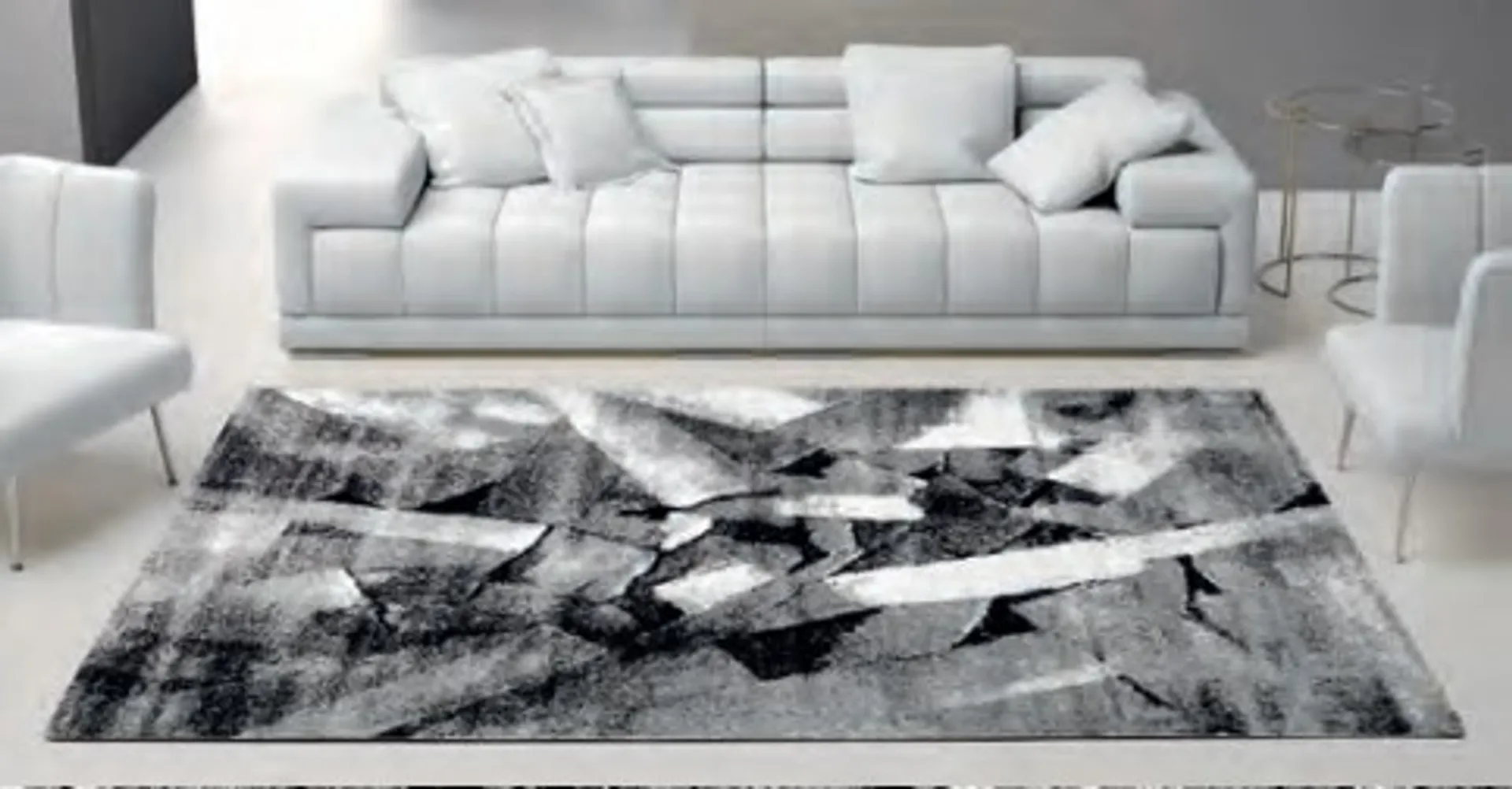 Tappeto astratto in tessuto frisee relax Milano collection