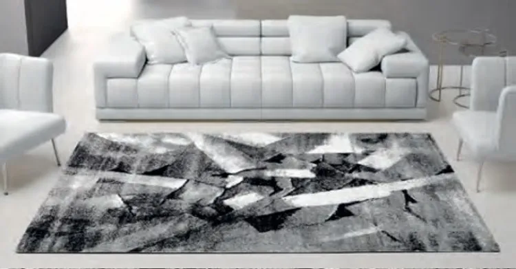 Tappeto astratto in tessuto frisee relax Milano collection