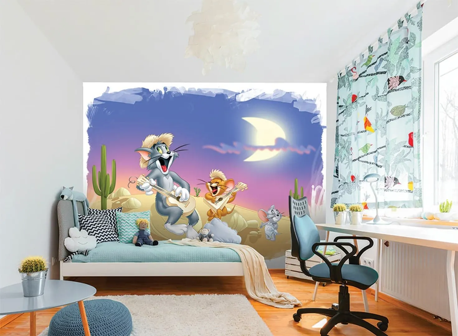 Ada Kids Murals - Parato per cameretta bambino in varie dimensioni. Stampa Tom e Gerry