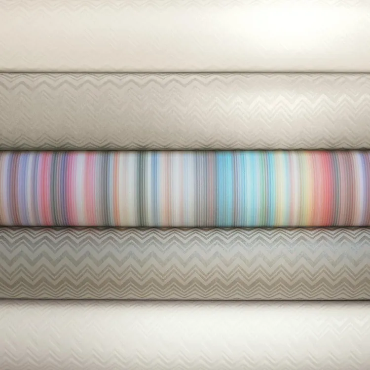 Missoni 02 - Parato floccato effetto velluto in vari colori
