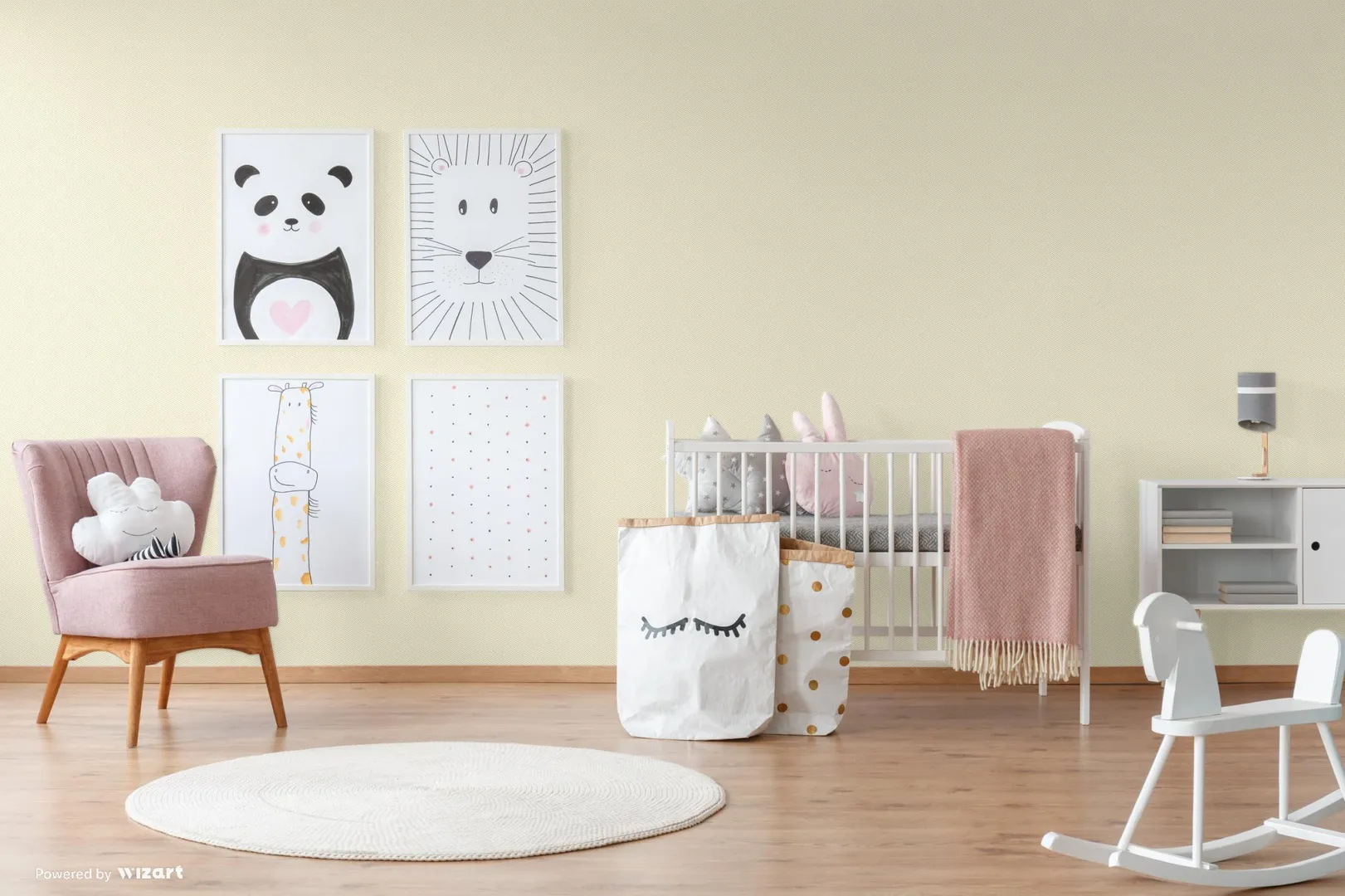 Ada Kids - Parato geometrico zig zag in vinile.  Rotoli grandi il doppio