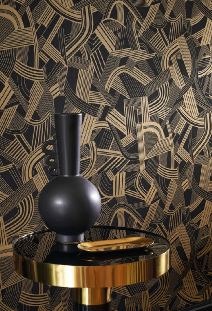 Twenties - Parati lettere musicali astratto vari colori referenze con riflessi di luce