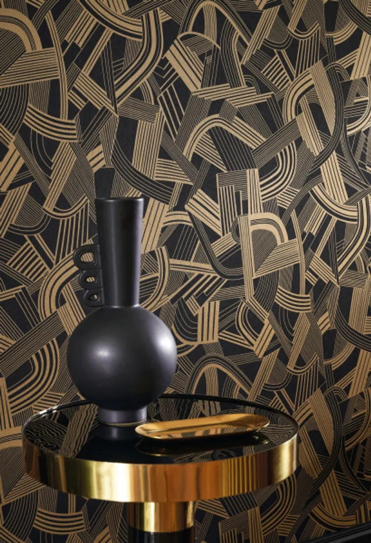 Twenties - Parati lettere musicali astratto vari colori referenze con riflessi di luce