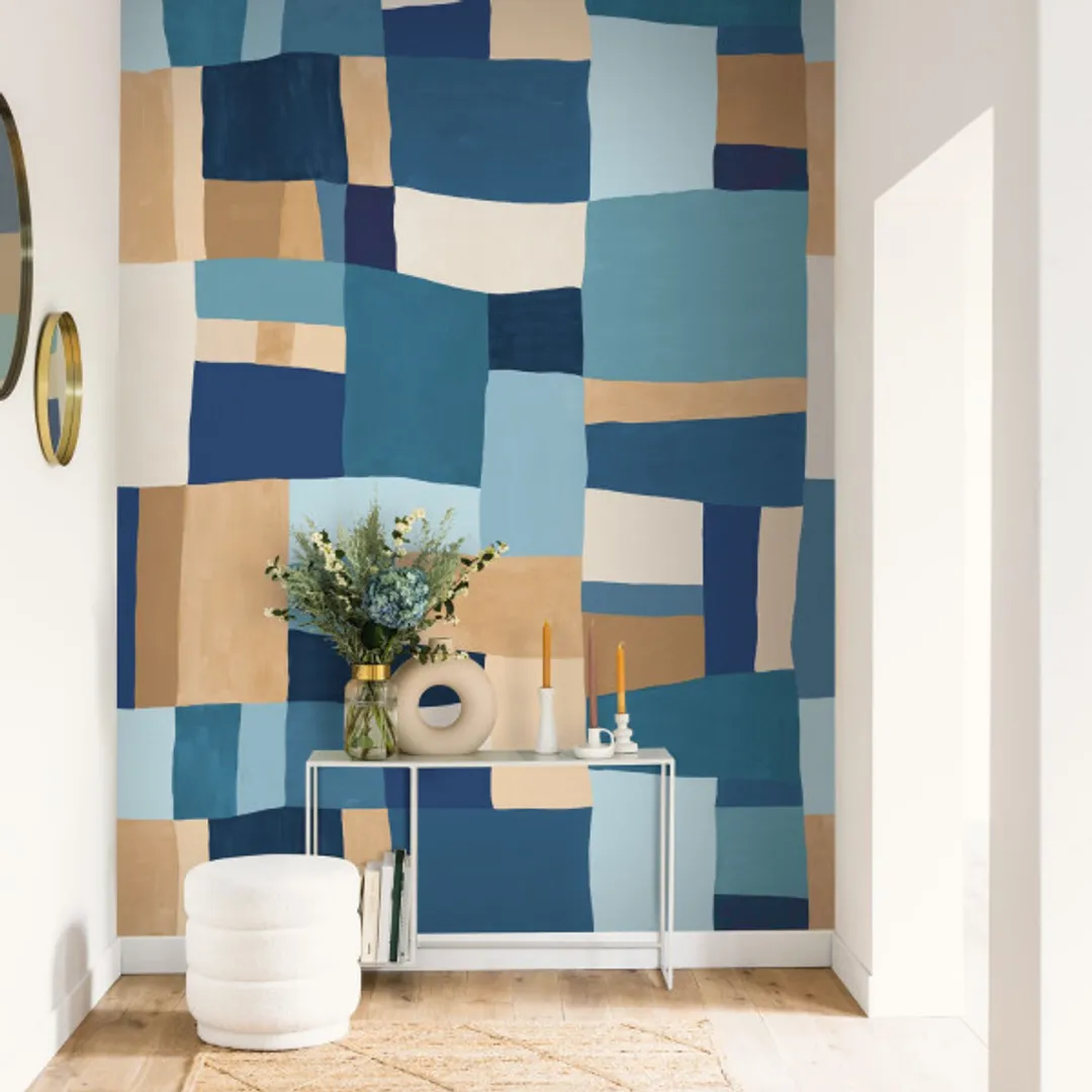 Pimp My Wall - Rivestimento in carta da parati geometrico 2 colori