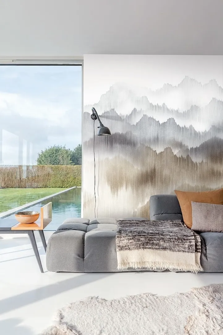 Spirit of Nature - Pannello foresta astratta trama in rilievo. Vendita fasce singole da 1.27m x H3m. Ripetibile