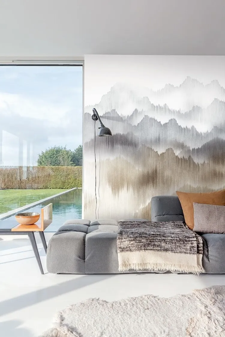 Spirit of Nature - Pannello foresta astratta trama in rilievo. Vendita fasce singole da 1.27m x H3m. Ripetibile